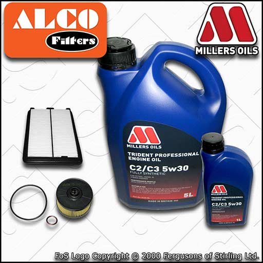 SERVICE KIT for NISSAN QASHQAI J11 1.3 DIG-T OIL AIR FILTERS +OIL (2018-2021)