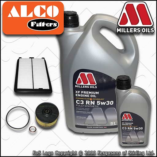 SERVICE KIT for NISSAN QASHQAI J11 1.3 DIG-T OIL AIR FILTERS +RN OIL (2018-2021)