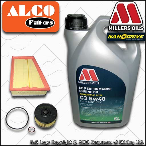 SERVICE KIT for RENAULT SCENIC III 1.2 TCE OIL AIR FILTERS +EE OIL (2012-2016)