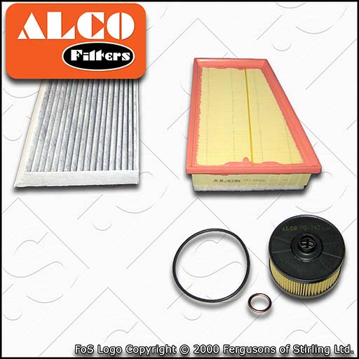 SERVICE KIT for RENAULT MEGANE III 1.2 TCE ALCO OIL AIR CABIN FILTER (2012-2016)