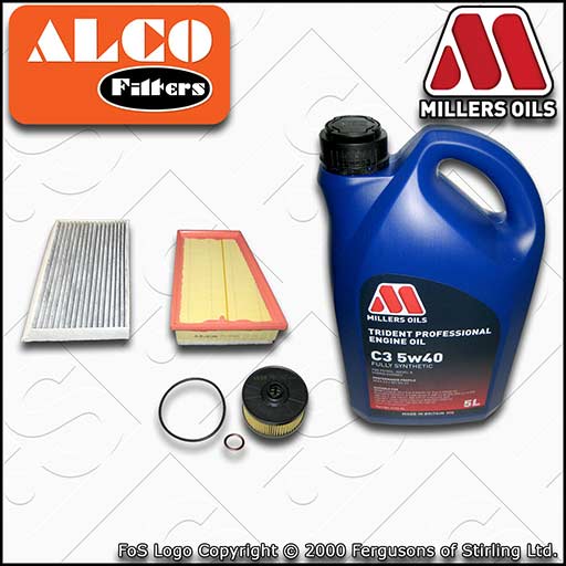 SERVICE KIT for RENAULT MEGANE III 1.2 TCE OIL AIR CABIN FILTER +OIL (2012-2016)