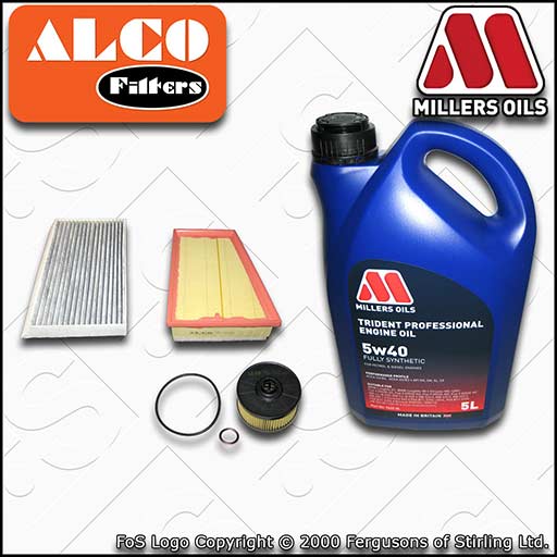 SERVICE KIT for RENAULT MEGANE III 1.2 TCE OIL AIR CABIN FILTER +OIL (2012-2016)