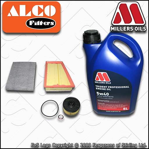 SERVICE KIT for RENAULT SCENIC III 1.2 TCE OIL AIR CABIN FILTER +OIL (2012-2016)