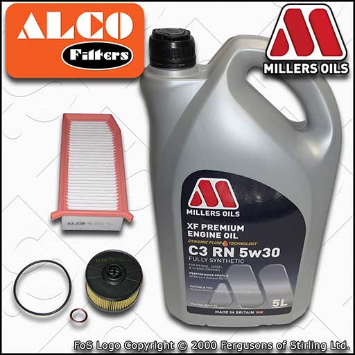 SERVICE KIT for DACIA SANDERO 0.9 TCE OIL AIR FILTER +RN 5w30 OIL (2019-2021)