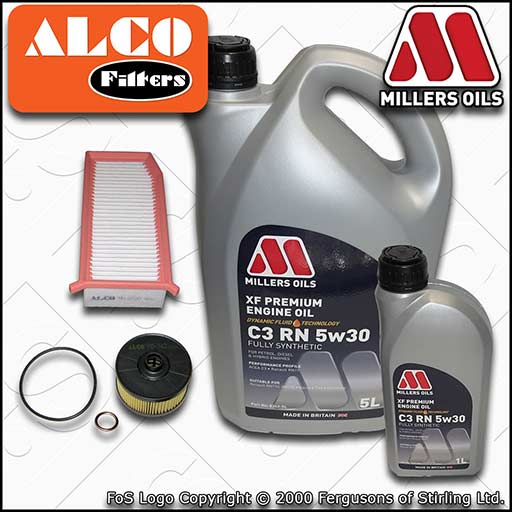 SERVICE KIT for RENAULT CAPTUR 1.3 TCE OIL AIR FILTERS +OIL (2018-2019)