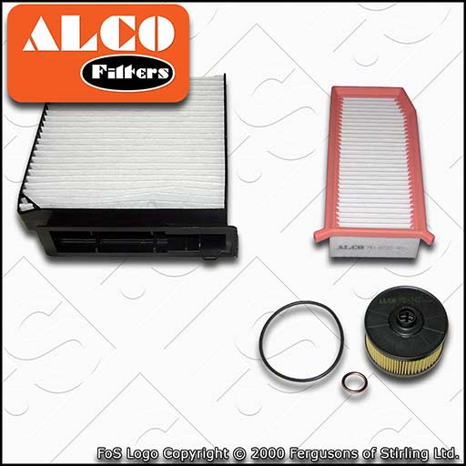 SERVICE KIT for DACIA DUSTER 1.2 TCE 125 ALCO OIL AIR CABIN FILTERS (2013-2018)