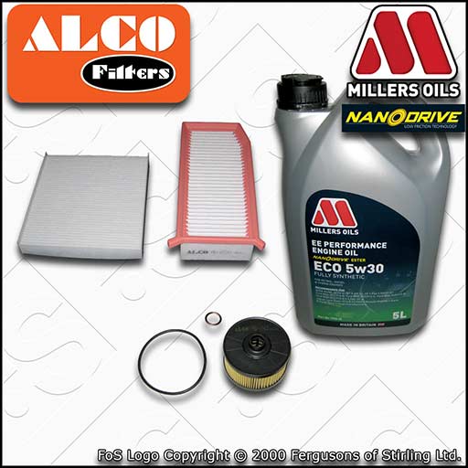 SERVICE KIT for DACIA DUSTER 1.2 TCE OIL AIR CABIN FILTERS +OIL (2017-2022)