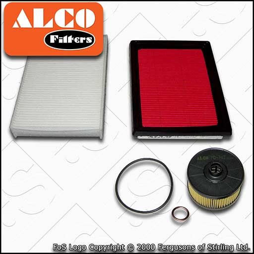 SERVICE KIT for NISSAN PULSAR C13 1.2 DIG-T OIL AIR CABIN FILTERS (2014-2018)