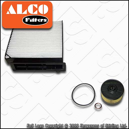 SERVICE KIT for DACIA DUSTER 1.2 TCE 125 ALCO OIL CABIN FILTERS (2013-2018)