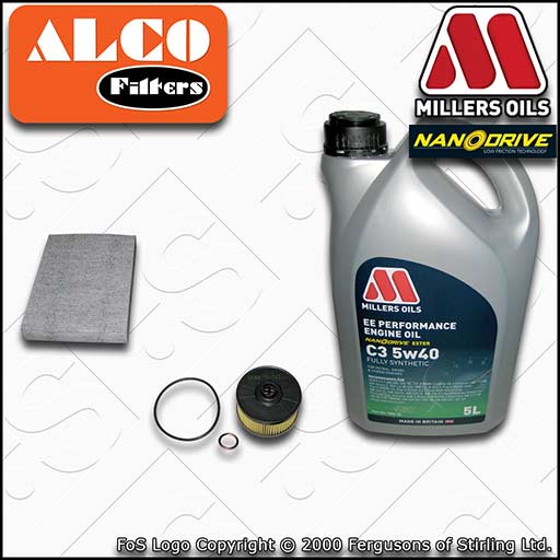 SERVICE KIT for RENAULT SCENIC III 1.2 TCE OIL CABIN FILTERS +FS OIL (2012-2016)