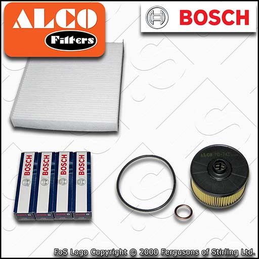 SERVICE KIT for DACIA DUSTER 1.3 TCE OIL CABIN FILTERS SPARK PLUGS (2019-2024)