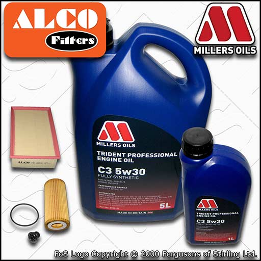 SERVICE KIT for SKODA OCTAVIA 5E 2.0 TSI CH OIL AIR FILTER +5w30 OIL (2015-2017)