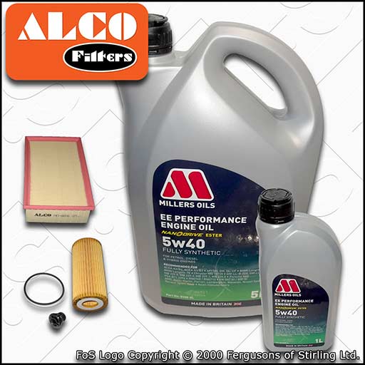 SERVICE KIT for SKODA OCTAVIA 5E 2.0 TSI CH OIL AIR FILTER +5w40 OIL (2015-2017)