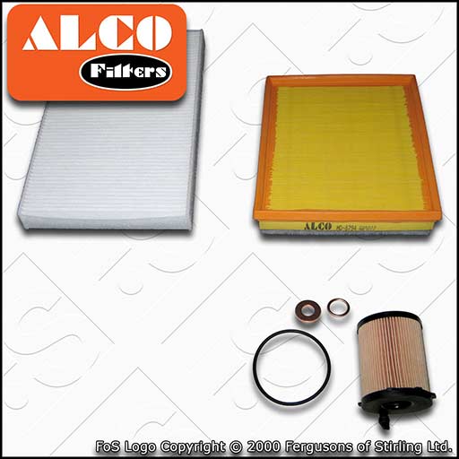 SERVICE KIT for CITROEN DS4 1.6 BLUEHDI ALCO OIL AIR CABIN FILTERS (2014-2015)