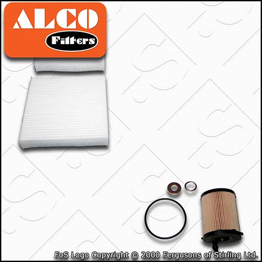 SERVICE KIT for PEUGEOT 208 1.6 BLUEHDI ALCO OIL CABIN FILTERS (2013-2018)