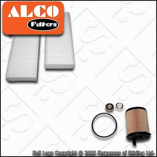 SERVICE KIT for PEUGEOT 308 1.6 BLUEHDI ALCO OIL CABIN FILTERS (2013-2018)