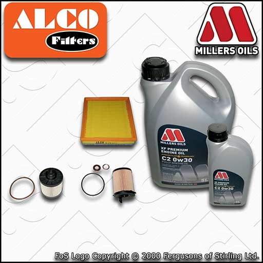 SERVICE KIT for PEUGEOT EXPERT 1.6 BLUEHDI OIL AIR FUEL FILTERS +OIL (2016-2019)