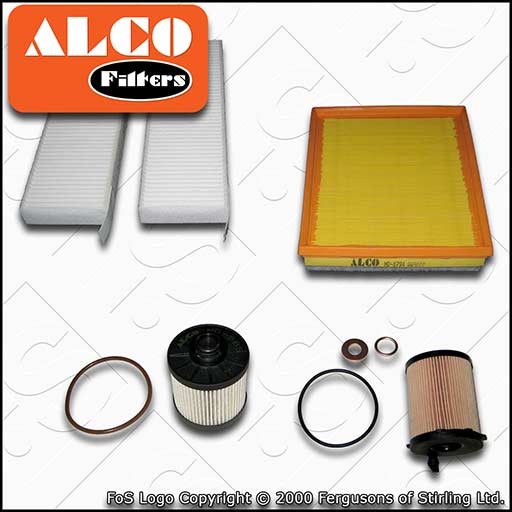 SERVICE KIT for PEUGEOT 3008 1.6 BLUEHDI OIL AIR FUEL CABIN FILTERS (2014-2018)