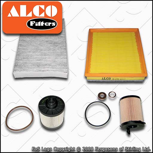 SERVICE KIT for CITROEN C3 AIRCROSS 1.6 BLUEHDI OIL AIR FUEL CABIN FILTERS 17-23