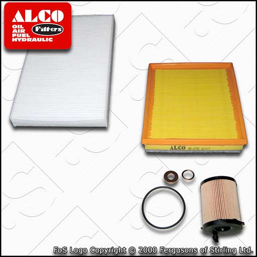 SERVICE KIT for CITROEN C3 PICASSO 1.6 BLUEHDI OIL AIR CABIN FILTERS (2015-2018)