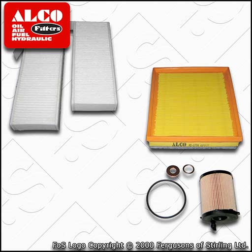 SERVICE KIT for PEUGEOT 308 1.6 BLUEHDI ALCO OIL AIR CABIN FILTERS (2013-2018)