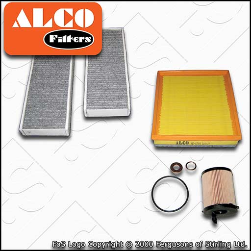 SERVICE KIT for PEUGEOT 308 1.6 BLUEHDI ALCO OIL AIR CABIN FILTERS (2013-2018)