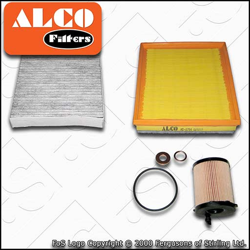 SERVICE KIT for VAUXHALL CROSSLAND 1.6 CDTI OIL AIR CABIN FILTERS (2017-2022)