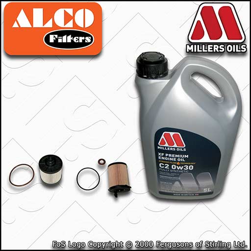 SERVICE KIT for PEUGEOT 508 1.6 BLUEHDI OIL FUEL FILTERS +OIL (2014-2018)