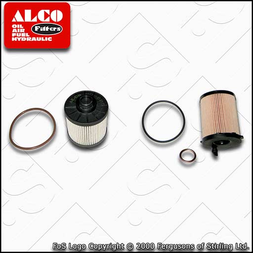 SERVICE KIT for CITROEN DISPATCH 1.6 BLUEHDI ALCO OIL FUEL FILTERS (2016-2021)