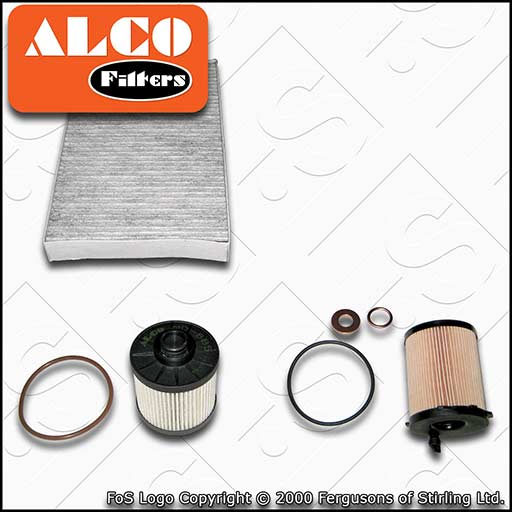 SERVICE KIT for VAUXHALL CROSSLAND 1.6 CDTI OIL FUEL CABIN FILTERS (2017-2022)