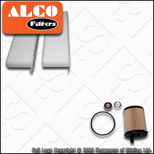SERVICE KIT for PEUGEOT EXPERT 1.6 BLUEHDI ALCO OIL CABIN FILTERS (2016-2019)
