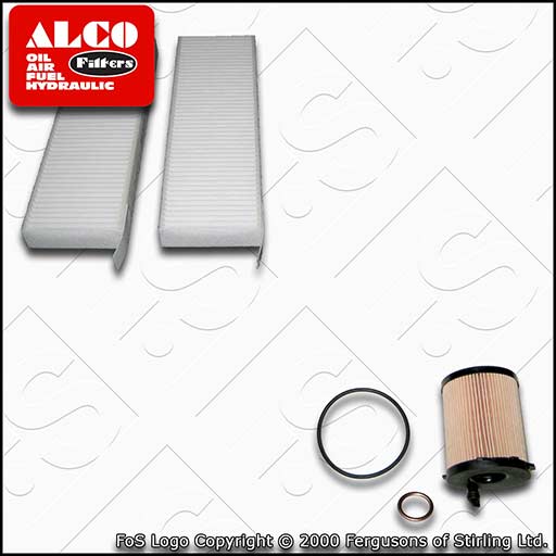 SERVICE KIT for CITROEN DISPATCH 1.6 BLUEHDI ALCO OIL CABIN FILTERS (2016-2021)