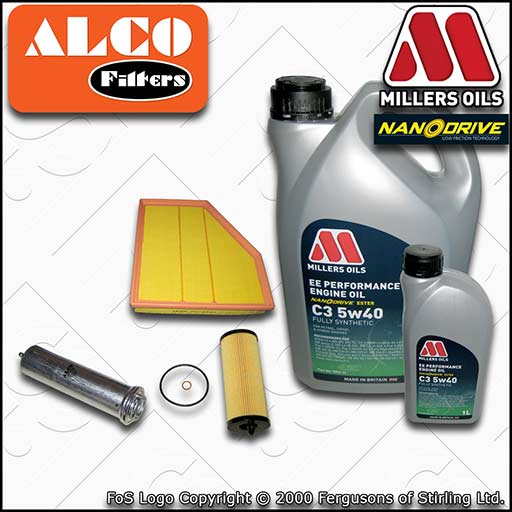 SERVICE KIT for BMW 5 SERIES E60 E61 520D N47 OIL AIR FUEL FILTER +OIL 2007-2010