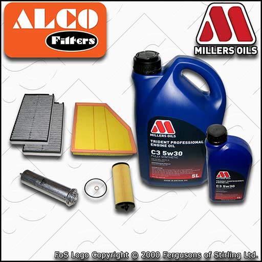 SERVICE KIT for BMW 5 SERIES E60 E61 520D N47 OIL AIR FUEL CABIN FILTERS +C3 OIL