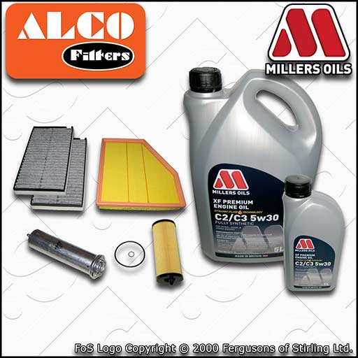 SERVICE KIT for BMW 5 SERIES E60 E61 520D N47 OIL AIR FUEL CABIN FILTERS +XF OIL