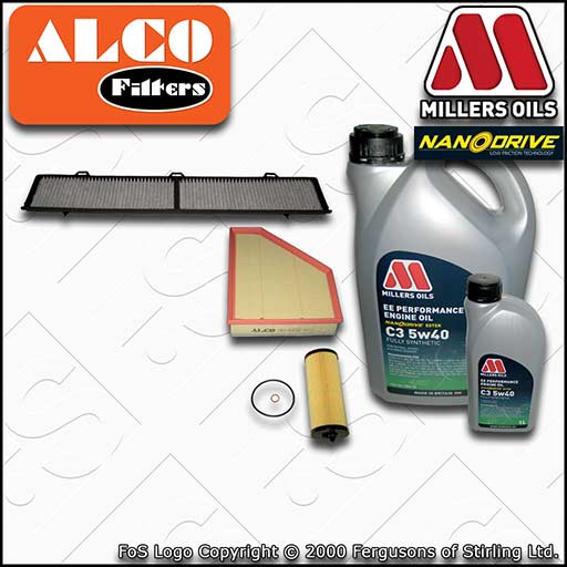 SERVICE KIT for BMW 3 SERIES DIESEL N47 OIL AIR CABIN FILTERS +OIL (2007-2013)