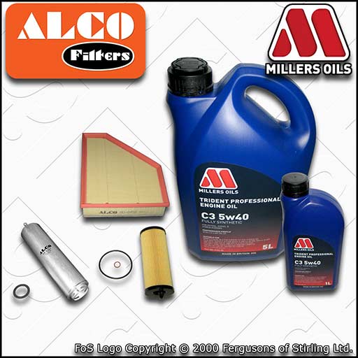 SERVICE KIT for BMW 3 SERIES DIESEL N47 OIL AIR FUEL FILTERS +C3 OIL (2007-2010)