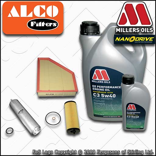 SERVICE KIT for BMW 3 SERIES DIESEL N47 OIL AIR FUEL FILTERS +EE OIL (2007-2010)