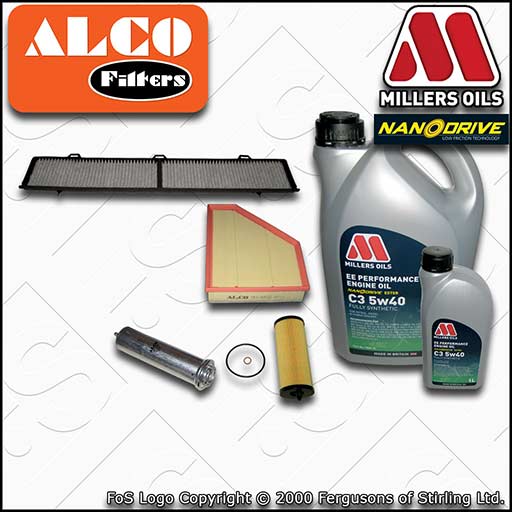 SERVICE KIT for BMW 1 SERIES DIESEL N47 OIL AIR FUEL CABIN FILTER +OIL 2007-2013