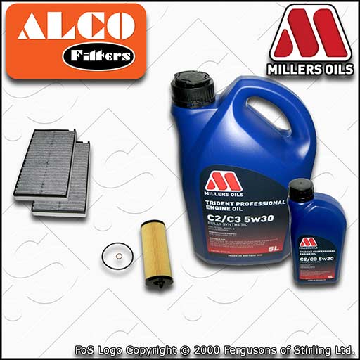 SERVICE KIT for BMW 5 SERIES E60 E61 520D N47 OIL CABIN FILTERS +OIL (2007-2010)