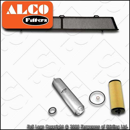 SERVICE KIT for BMW 3 SERIES DIESEL N47 ALCO OIL FUEL CABIN FILTERS (2007-2010)