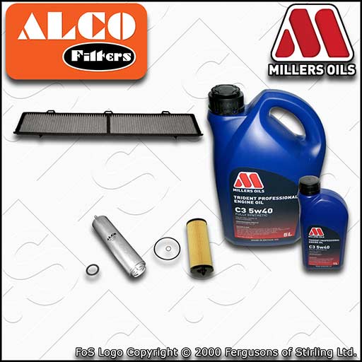 SERVICE KIT for BMW 3 SERIES DIESEL N47 OIL FUEL CABIN FILTERS +OIL (2007-2010)