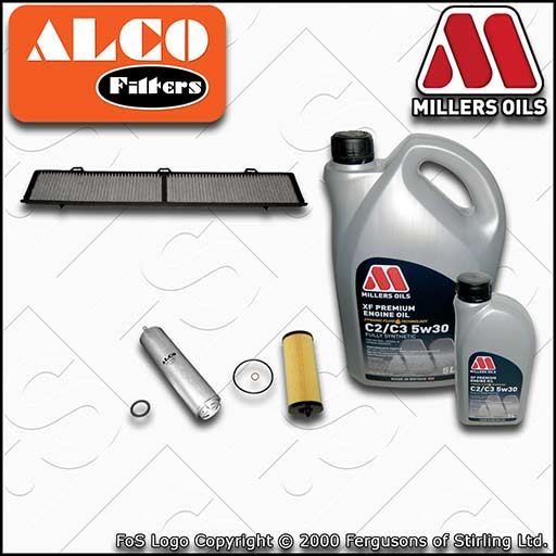 SERVICE KIT for BMW 3 SERIES DIESEL N47 OIL FUEL CABIN FILTERS +OIL (2007-2010)