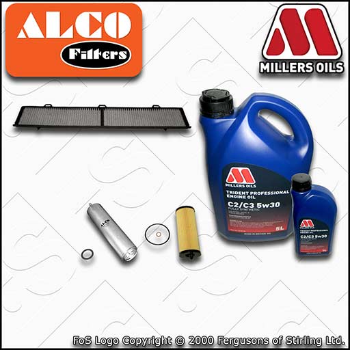 SERVICE KIT for BMW 3 SERIES DIESEL N47 OIL FUEL CABIN FILTERS +OIL (2007-2010)