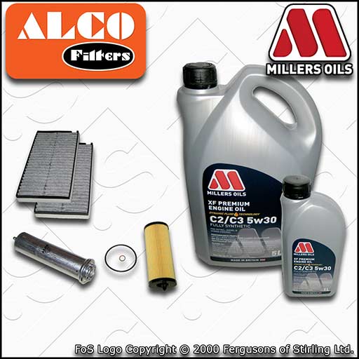 SERVICE KIT for BMW 5 SERIES E60 E61 520D N47 OIL FUEL CABIN FILTER +OIL (07-10)