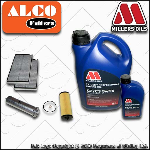 SERVICE KIT for BMW 5 SERIES E60 E61 520D N47 OIL FUEL CABIN FILTER +OIL (07-10)