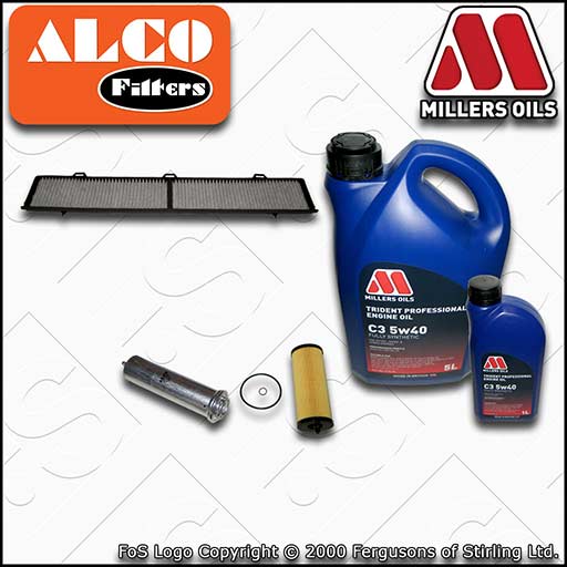 SERVICE KIT for BMW 1 SERIES DIESEL N47 OIL FUEL CABIN FILTERS +OIL (2007-2013)