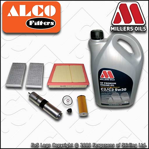 SERVICE KIT for MINI ONE COOPER D 1.5 B37 OIL AIR FUEL CABIN FILTER +OIL (13-17)
