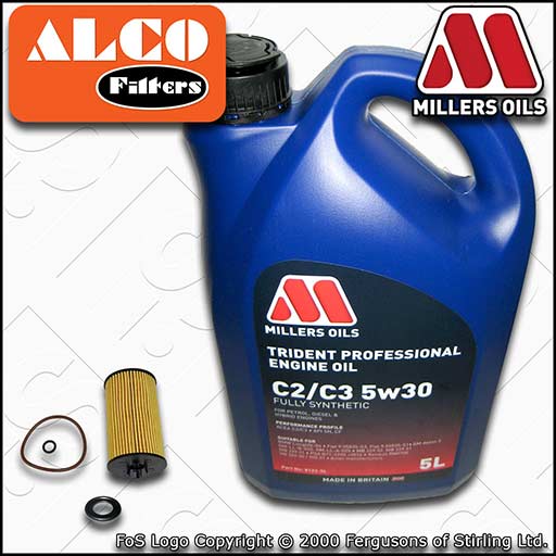 SERVICE KIT for VAUXHALL INSIGNIA A 1.6 CDTI OIL FILTER +C2/C3 OIL (2015-2017)