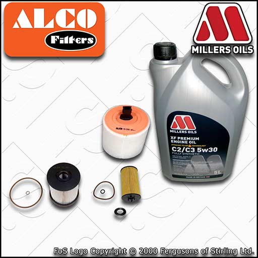 SERVICE KIT for VAUXHALL OPEL ASTRA K 1.6 CDTI OIL AIR FUEL FILTERS +OIL (15-22)